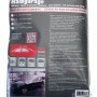 Eufab Halbgarage Gr. M, silberne Autoabdeckung mit Gummizug und Haken für Frostschutz.
