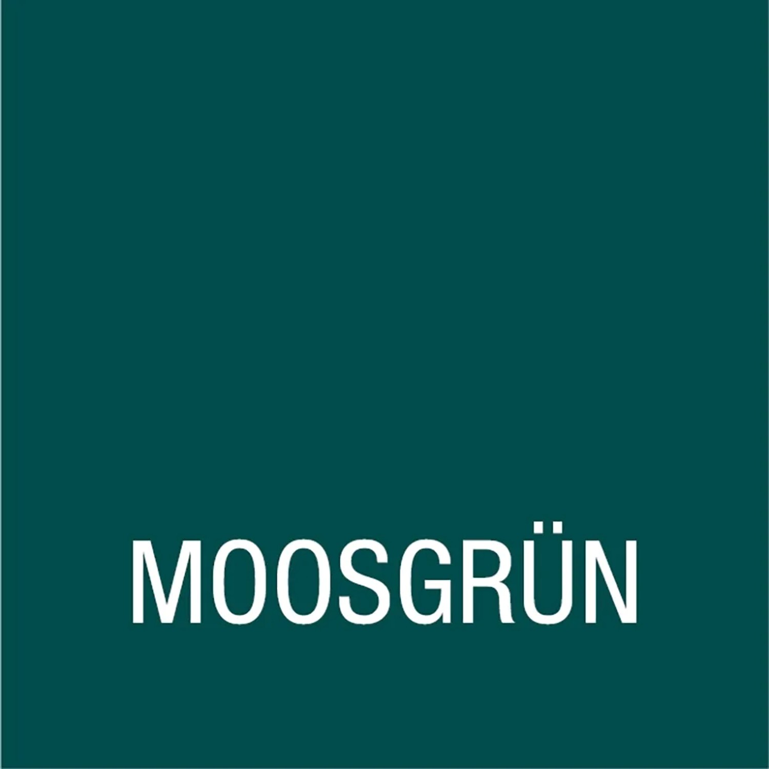 Farbfeld der Bondex Dauerschutz-Farbe in Moosgrün, seidenglänzend.