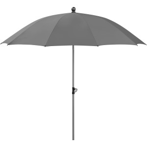 Schneider Marktschirm, Ø 220 cm, anthrazit, mit Knickfunktion für Garten und Balkon.