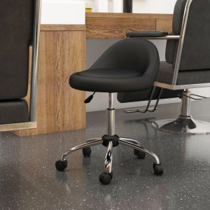 HOMCOM Höhenverstellbarer Arbeitshocker 63-83 cm mit Rädern
