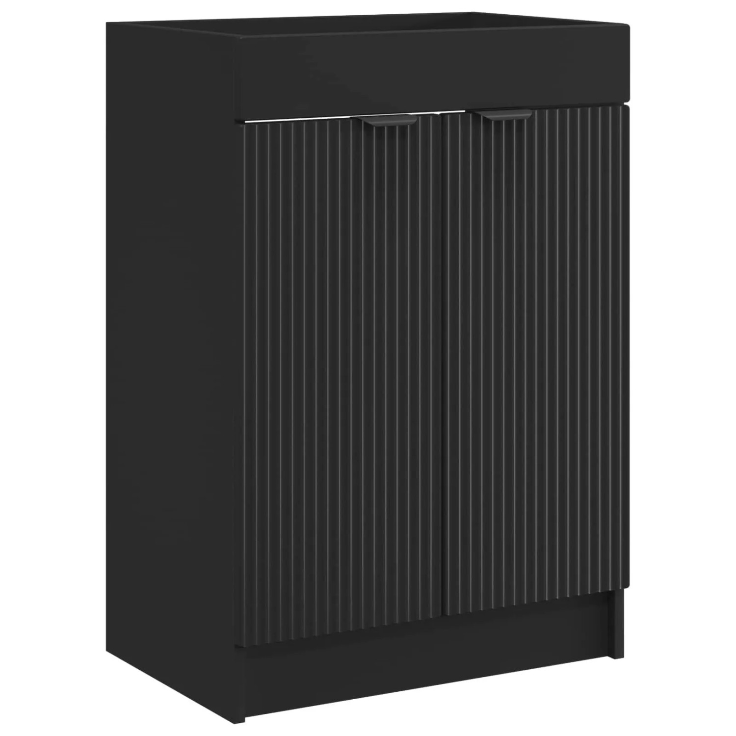 vidaXL Unter dem Waschbecken Badschrank Schwarz 78,5 x 37,5 x 81 cm 890105