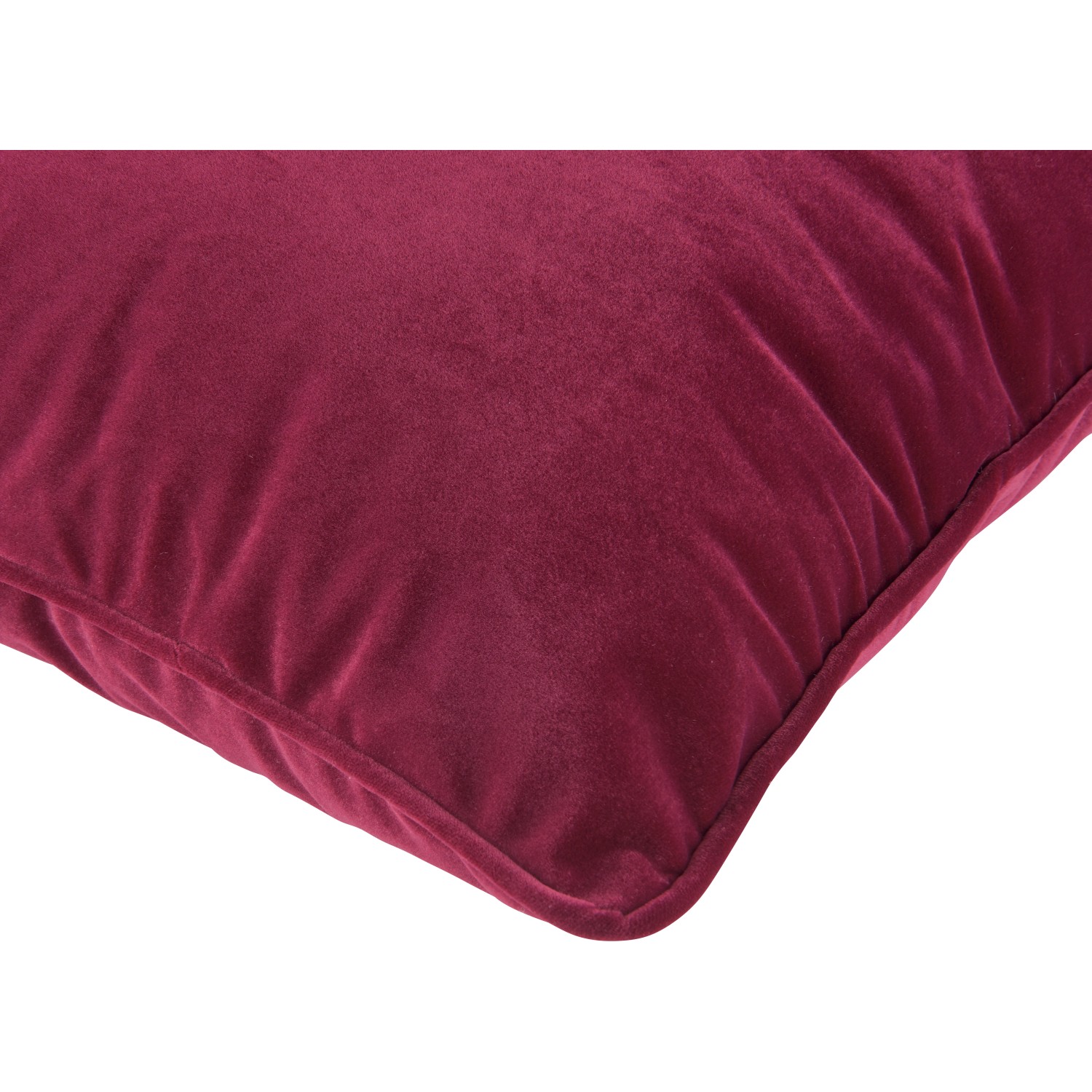 Burgunderfarbenes Kissen „Midnight Mystery“, 45x45 cm, aus der Kategorie Kissen & Kissenbezüge.