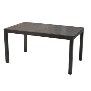 Rechteckiger, ausziehbarer Merxx Gartentisch AZ-Tisch aus Aluminium in Anthrazit.