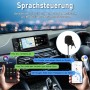 Junsun Autoradio mit 6.3 Zoll Display, Sprachsteuerung via Apple CarPlay & Android Auto. Navigation, Musik, Freisprechen.