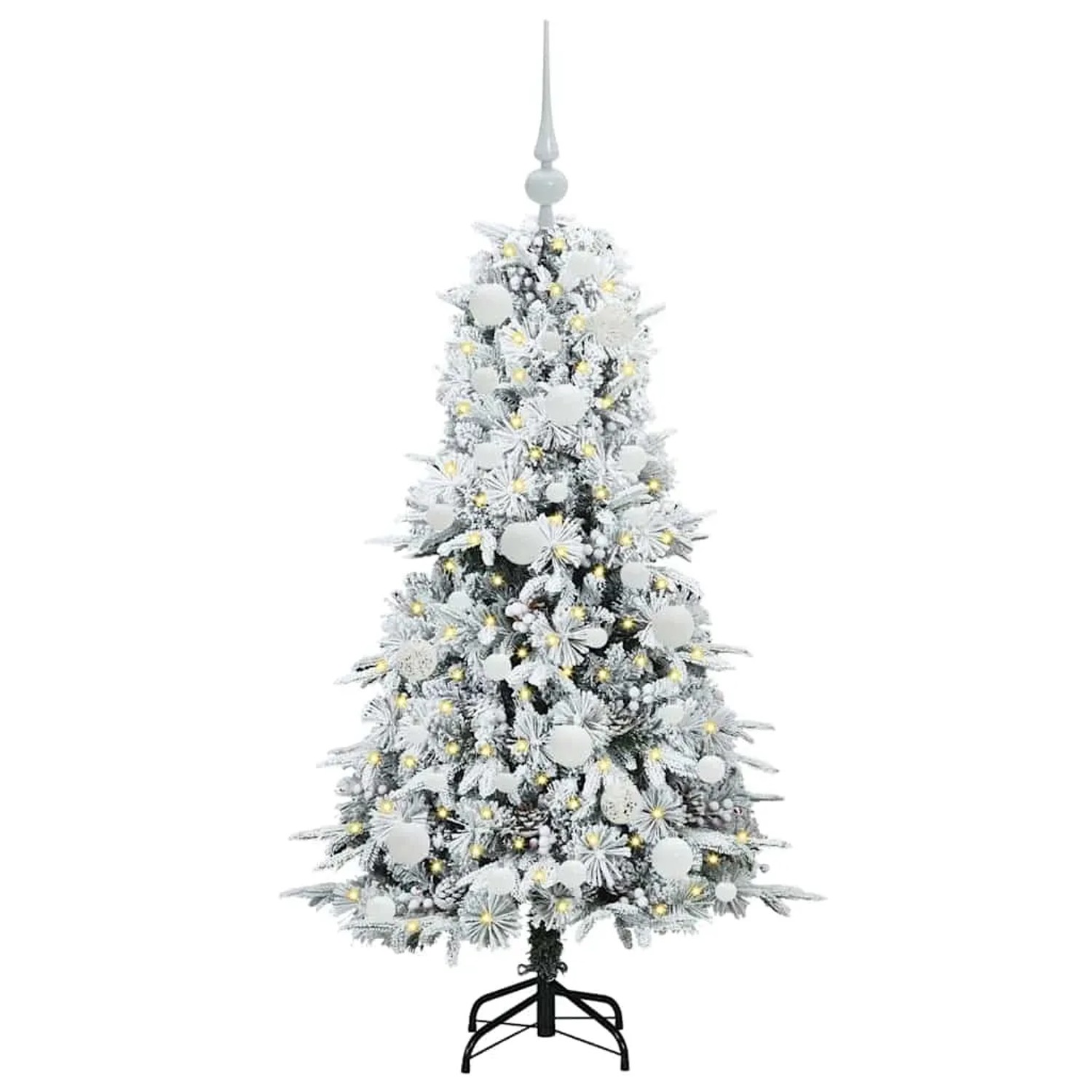 vidaXL Künstlicher Klappbarer Weihnachtsbaum Grün 120 cm PE und PVC 3397461