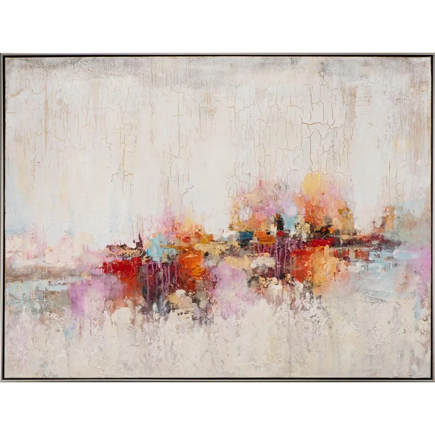 Art Universe Leinwandbild Warme Farbmelodie 92 x 122 cm