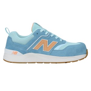 New Balance Sicherheitsschuh Elite Lite Damen S1 in Blau-Orange, Gr. 35. Arbeitsschuh mit Zehenkappe.
