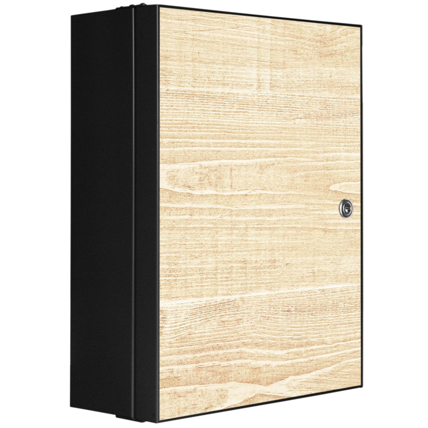 Banjado XXL Medizinschrank Abschliessbar 35x46x15cm Arzneischrank Anthrazit günstig online kaufen