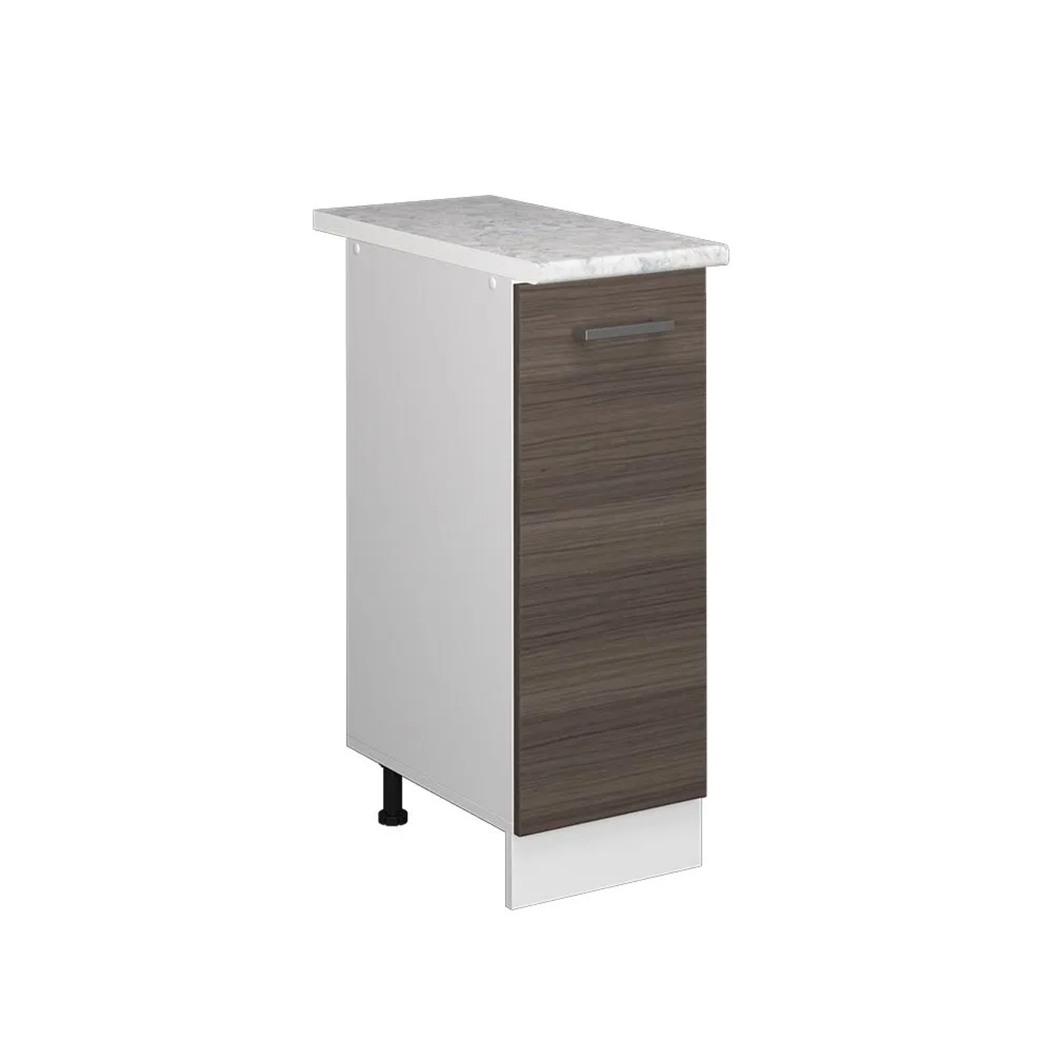 Vicco Apothekerschrank R-Line Medizinschrank für die Küche Grau Weiß 30 cm AP Marmor