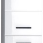 Weißer Trendteam Bad-Hochschrank Skin Bad, 30 cm breit, mit Schubladen und Fächern für Badutensilien.