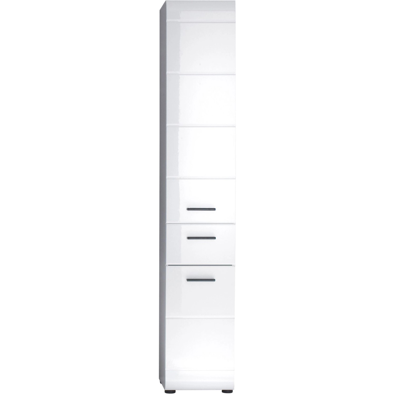 Trendteam Bad-Hochschrank Skin Bad Weiß 30 cm