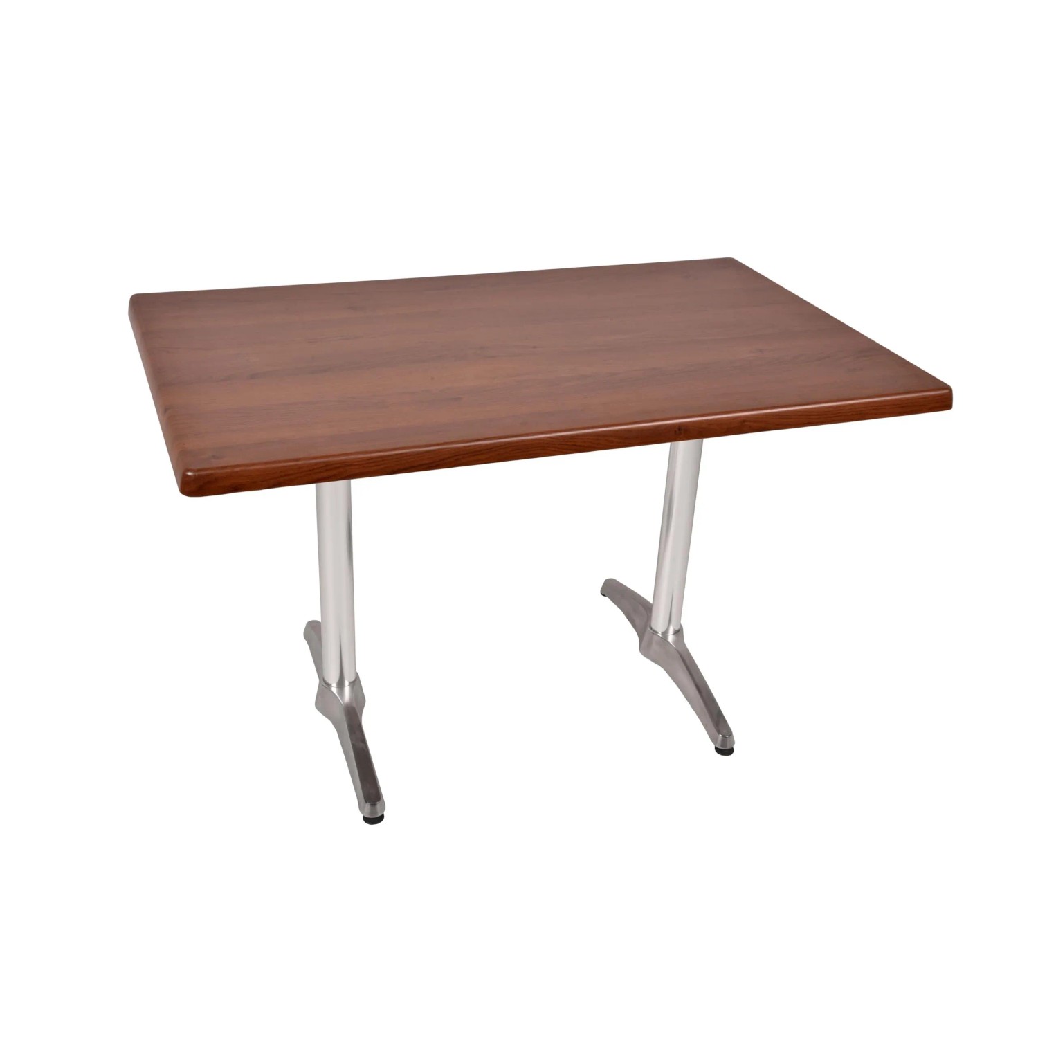 DELUKE Bistrotisch SERNA 120x80cm Rechteckig Dunkelbraun Holz Cafétisch Bartisch Gartentisch Outdoor-Esstisch