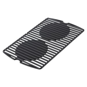 Enders Gussrost Explorer II, zweigeteilt, aus emailliertem Gusseisen für optimale Hitzeverteilung.