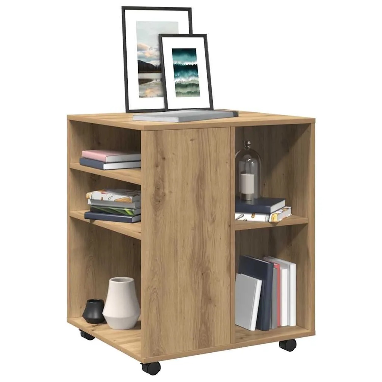 vidaXL Rollschrank Artisan-Eiche 60x53x72 cm Holzwerkstoff 856659_2