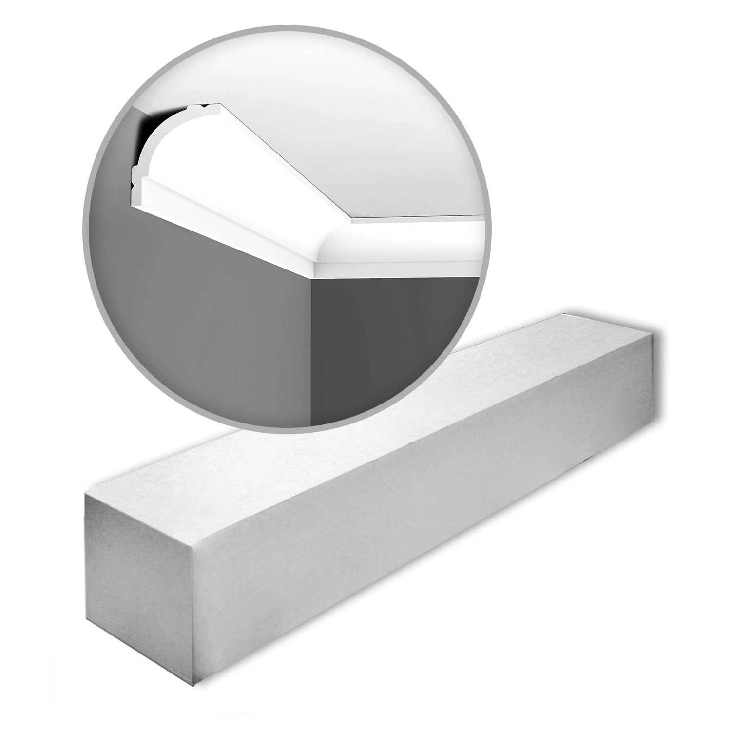 ORAC DECOR CB525N-Box-10 BASIXX Eckleisten 1 Karton Set mit 10 Zierleisten günstig online kaufen