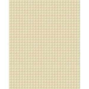 WALLFACE Design Wandpaneel in Creme mit 3D Leder Quadrat Dekor.