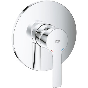 Grohe Lineare Einhand-Brausebatterie in Chrom, Aufputz-Duscharmatur mit rundem Design.