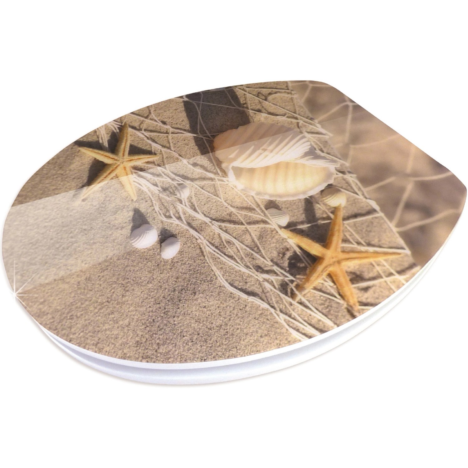 Sanitop-Wingenroth WC-Sitz Dekor High-Gloss Strandperlen