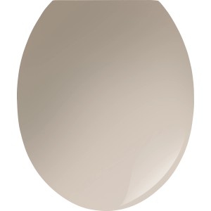 WC-Sitz Pintos Braun von baliv aus Duroplast mit Absenkautomatik.
