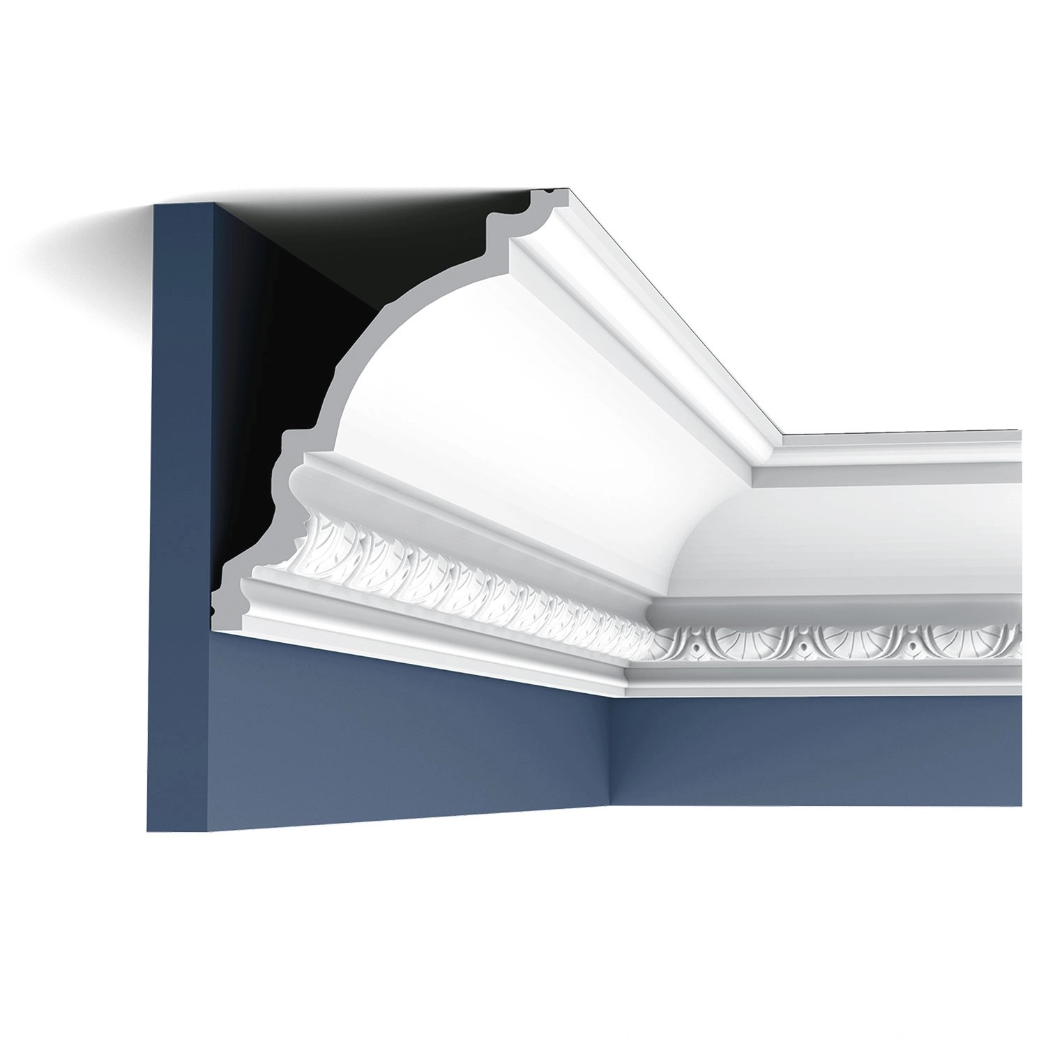 ORAC DECOR C301 LUXXUS Decken Eckleiste Stuckleiste Gesims Dekor Zierprofil 2 m 200 cm x 17 cm x 14,4 cm Weiß