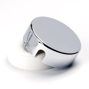 Orion Lightstyle Verteilerdose aus Metall, Ø 70 mm, Chrom, zur Kabelabdeckung bei Lampen.