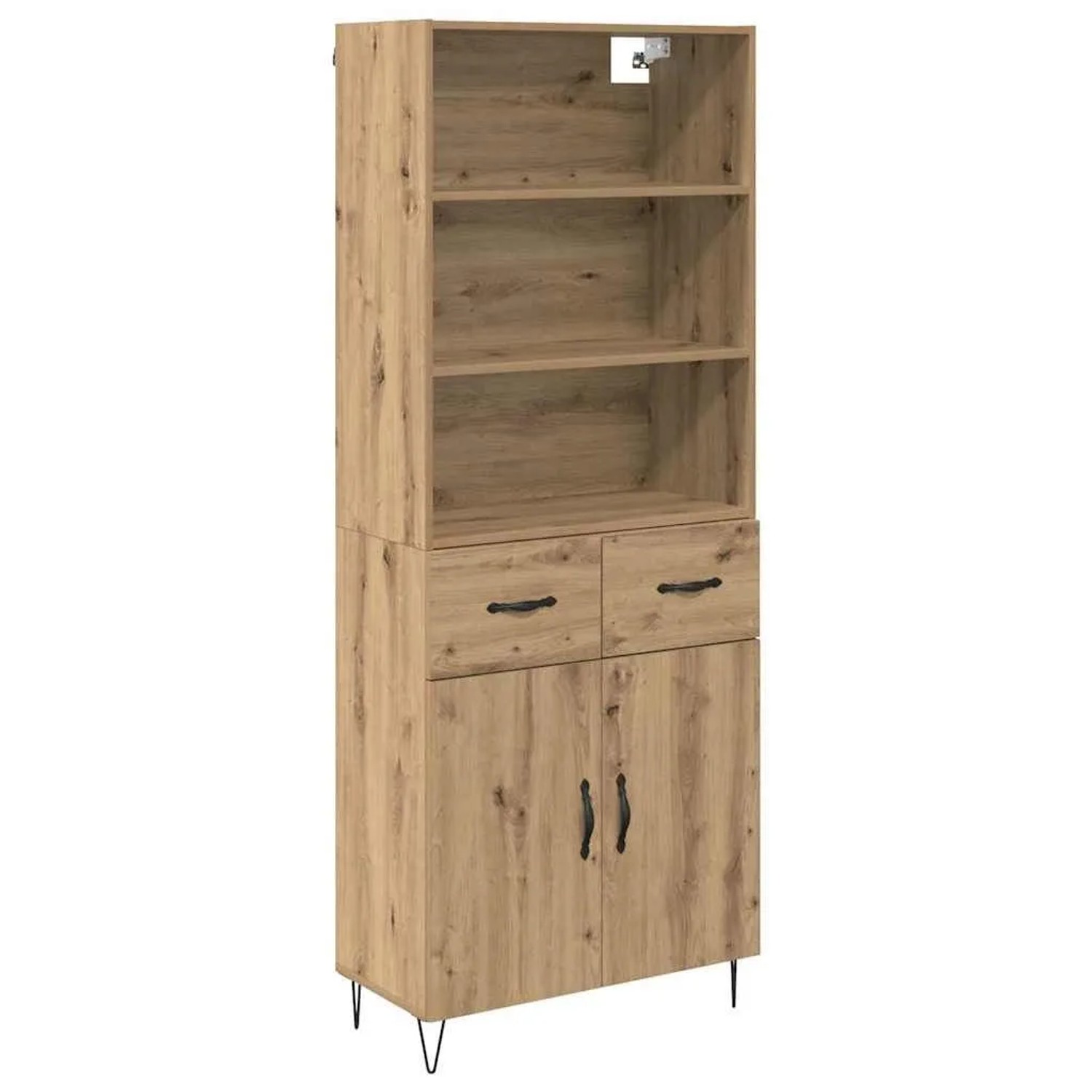 vidaXL Highboard mit Schubladen 2-Tlg Artisan-Eiche Holzwerkstoff 3415947 günstig online kaufen