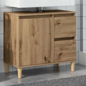 vidaXL Waschbeckenunterschrank Artisan-Eiche 65x33x60 cm Holzwerkstoff 857121