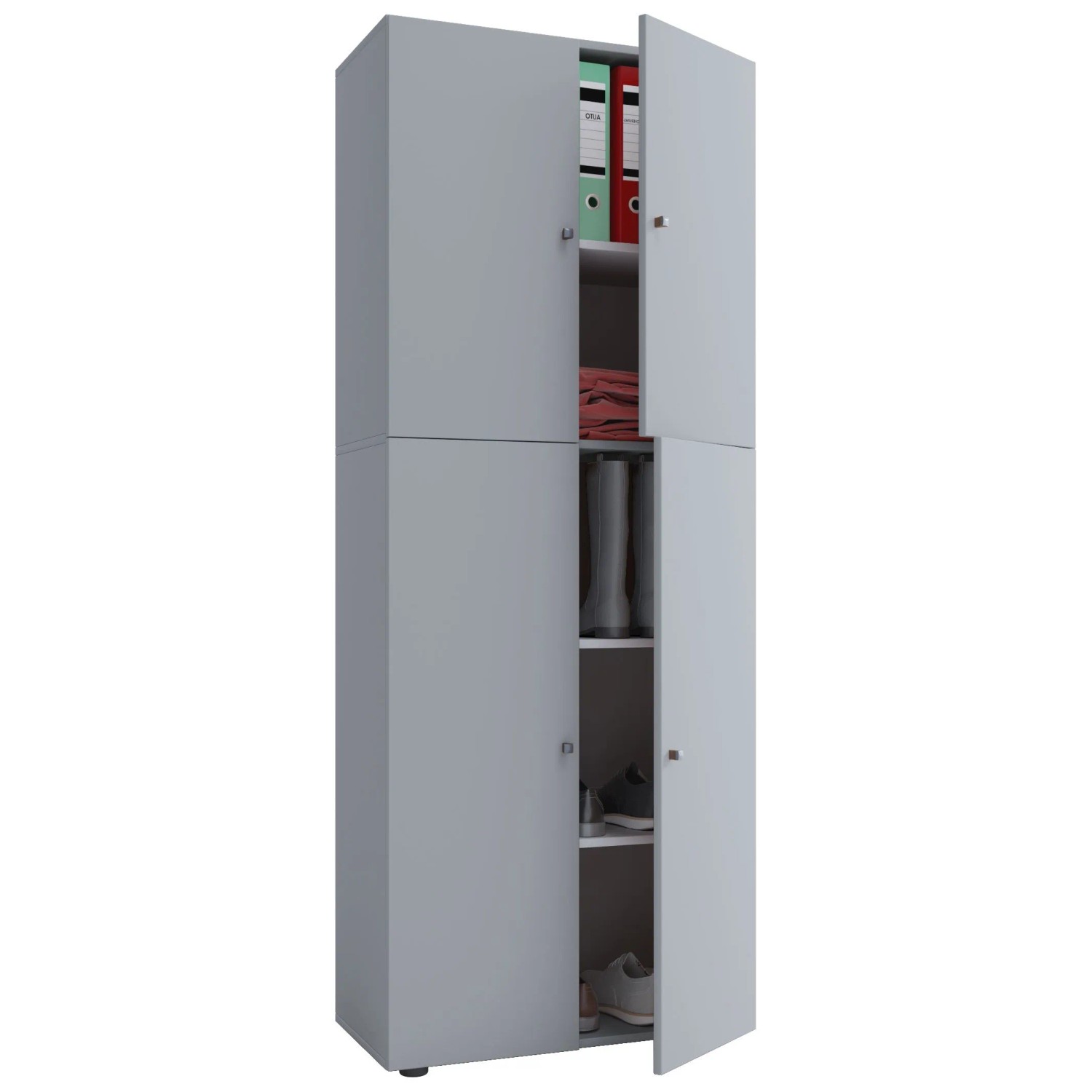 VCM Kleiderschrank Lona Grau