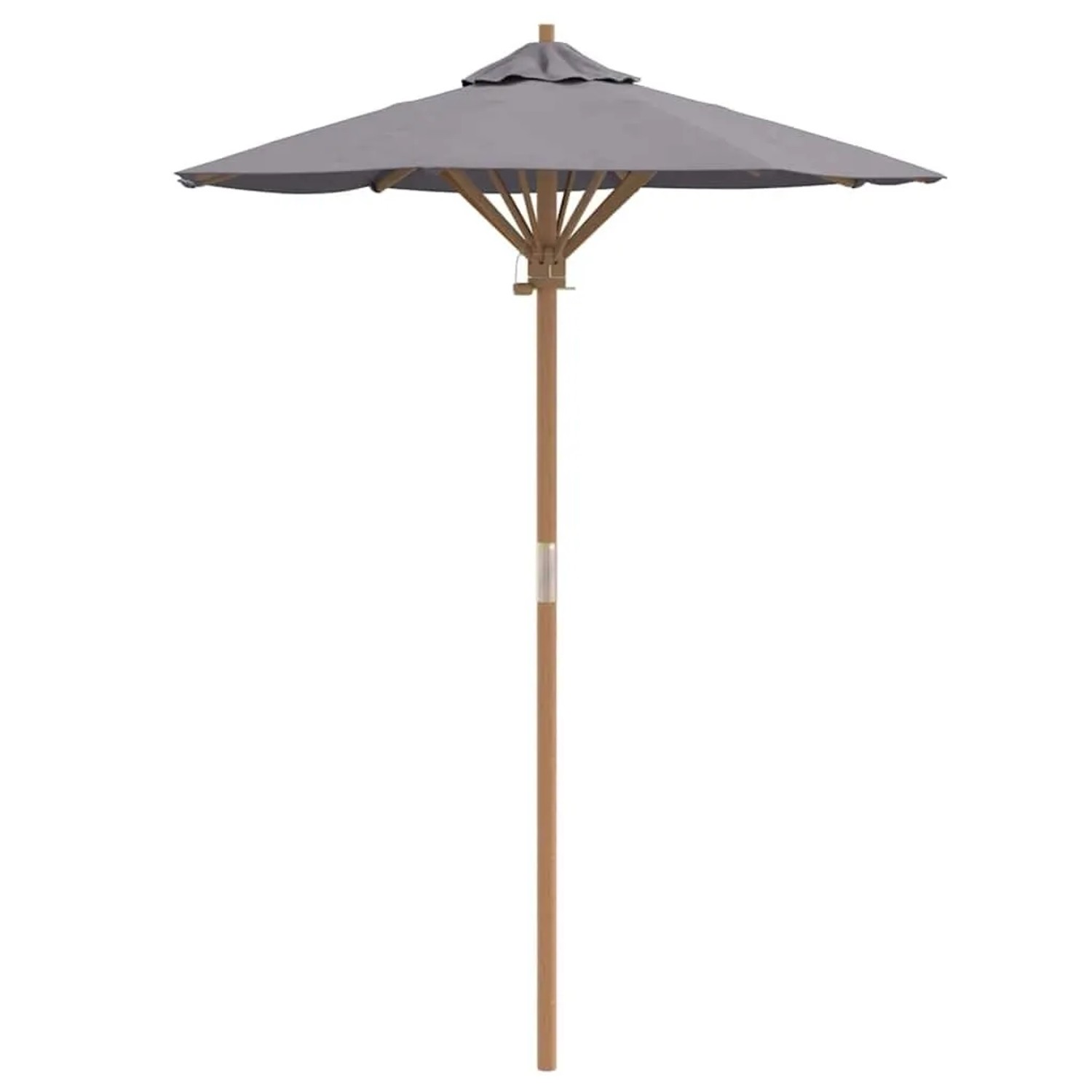 vidaXL Gartenparasol Dunkelgrau 150 x 150 x 210 cm Bambus 4108084 günstig online kaufen