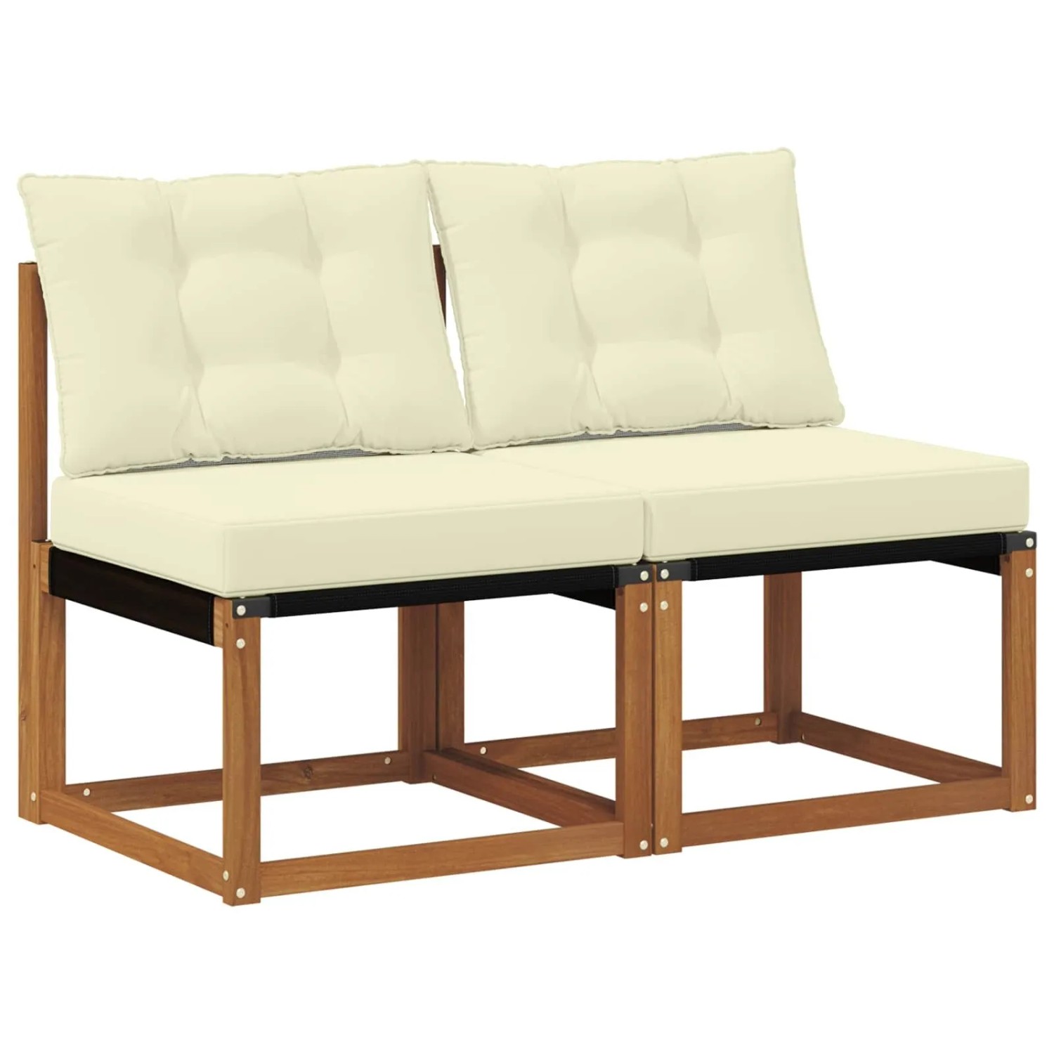 vidaXL 2 Stück Outdoor Mittelsofa 900605