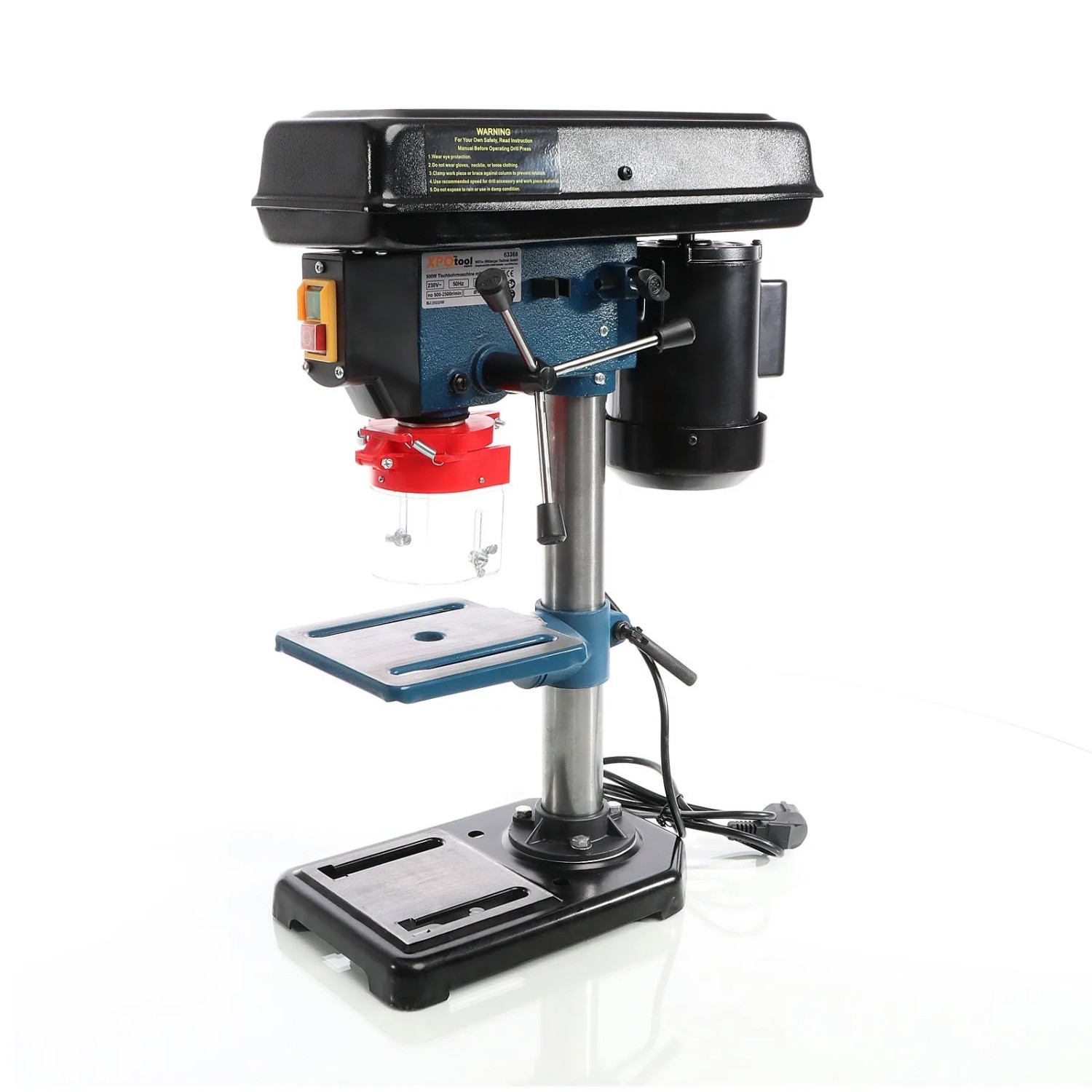 Xpotool Tischbohrmaschine 500W Standbohrmaschine Mit Laser Säulenbohrmaschine