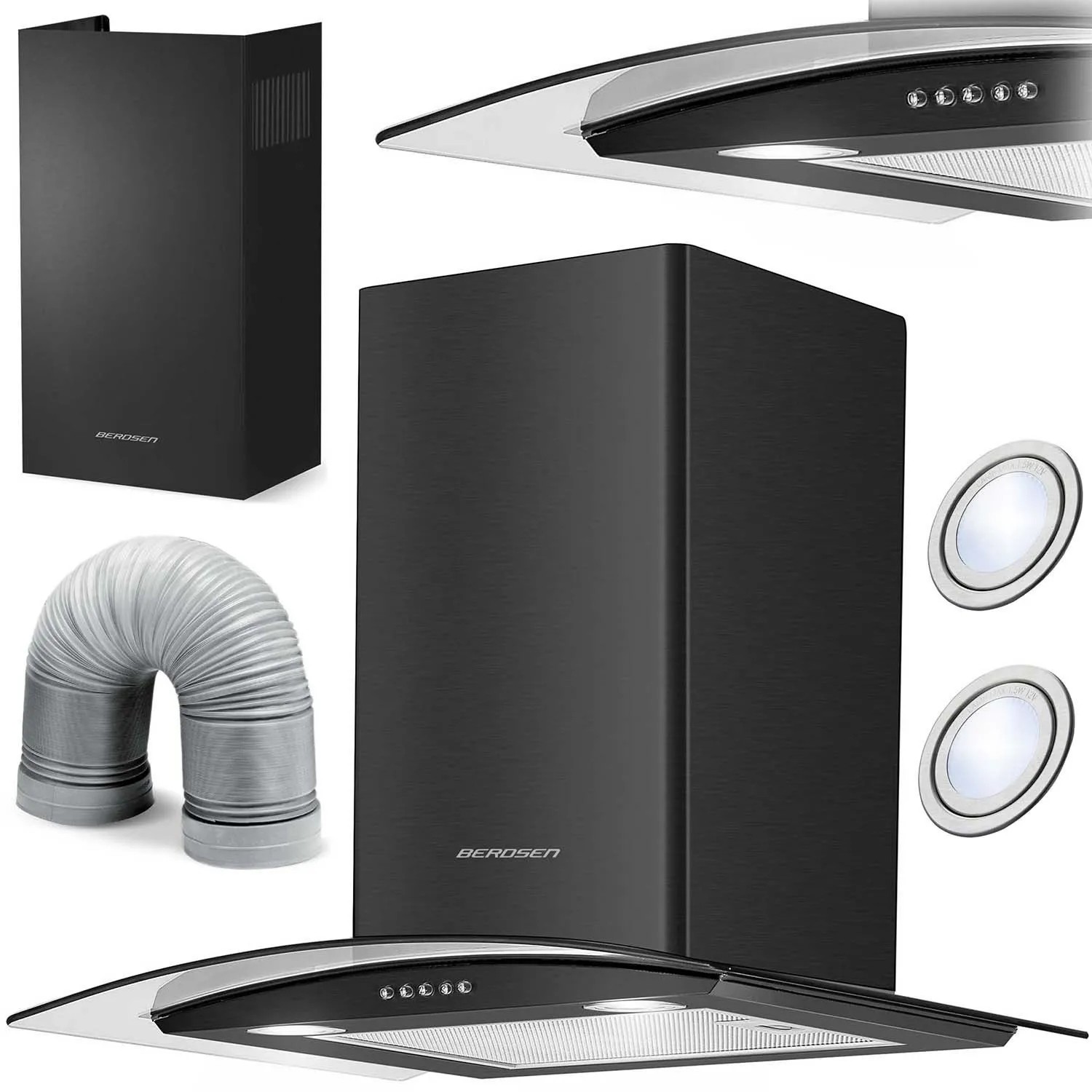 Berdsen Bt 201 60 Cm Kamin Dunstabzugshaube