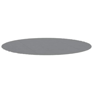 vidaXL Pool-Bodentuch Hellgrau Ø366 cm Polyester Geotextil 94225
