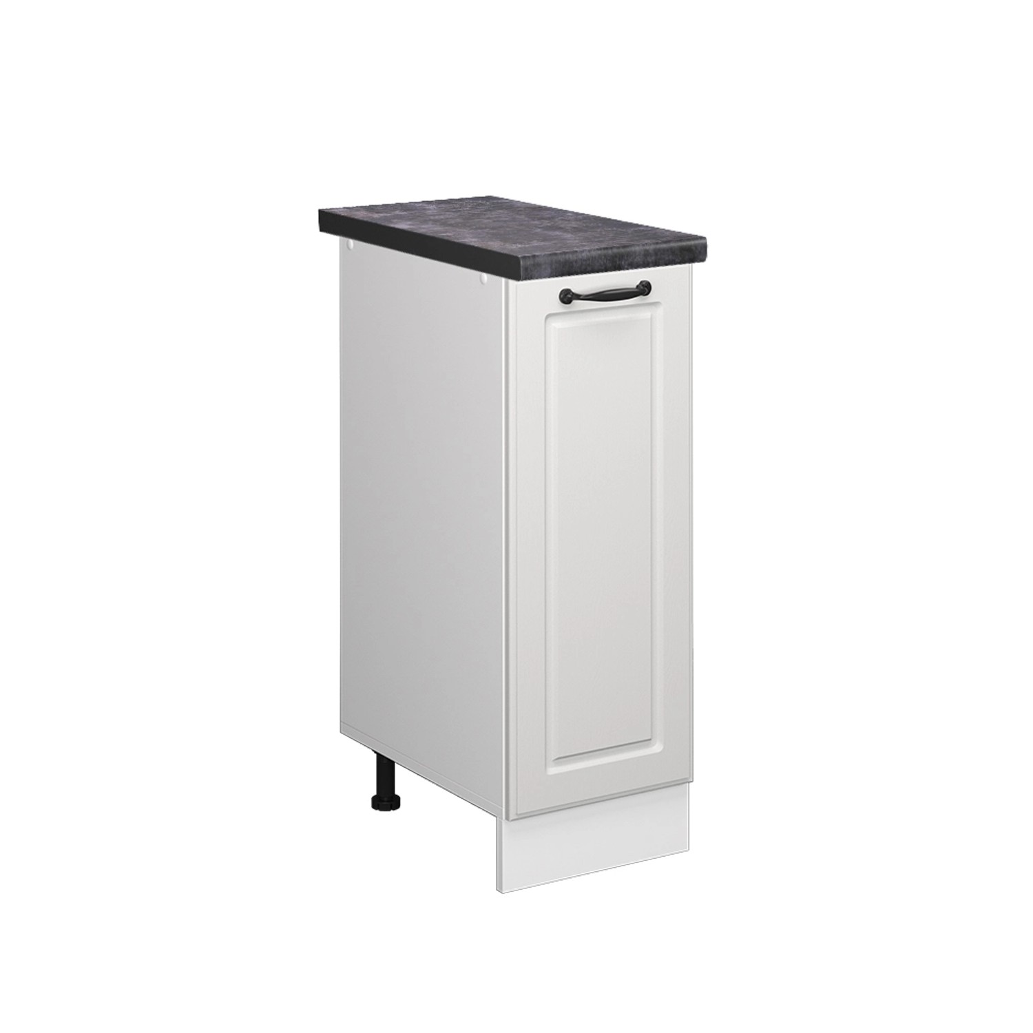 Vicco Apothekerschrank R-Line Medizinschrank für die Küche Weiß Landhaus/Weiß 30 cm AP Anthrazit