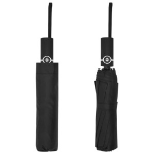 vidaXL Faltbarer Regenschirm Automatisch Schwarz 104 cm 149145