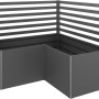 Biohort Rankgitter (2 Stk) für L-Form Hochbeet, Dunkelgrau-Metallic, Zubehör für Pflanzenwachstum.