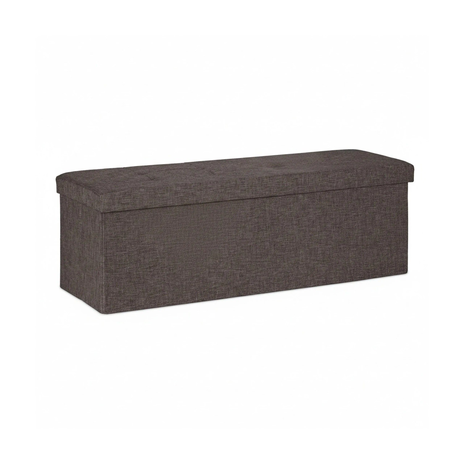 Relaxdays Sitzbank MDF Braun Faltbar 3 Fächer 114 cm x 37,5 cm x 38,5 cm