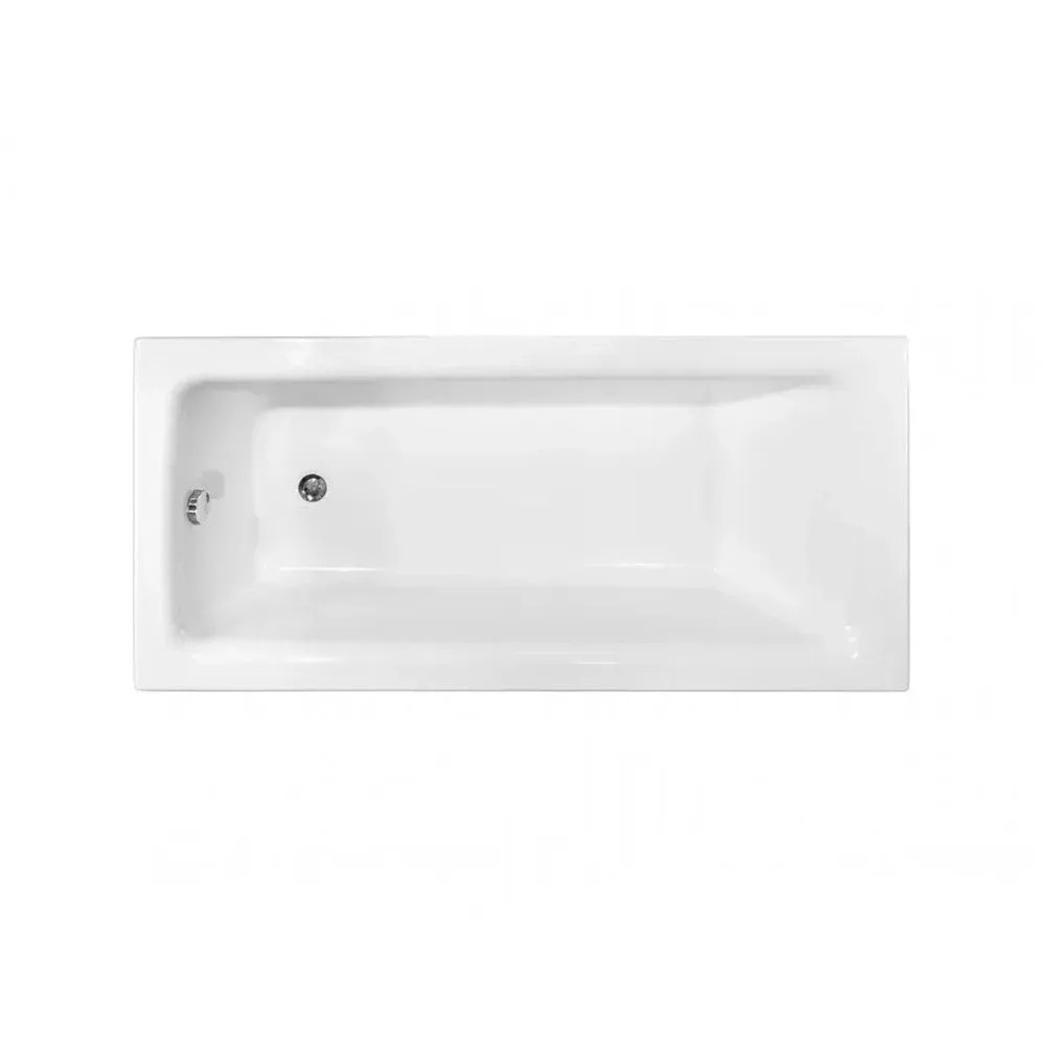 Bad Land Rechteck-Badewanne 130x70 mit Styroporverkleidung und Bambus-Badewannenablage mit KODI-Kopfstütze inkl. Ablauf & Füße