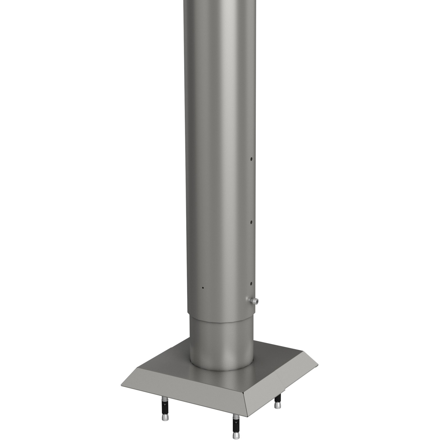 Biohort Steher für Sichtschutz zum Andübeln 135 cm hvst. Quarzgrau-Metallic