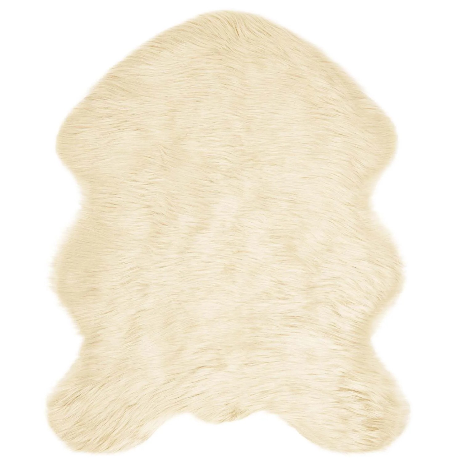 vidaXL Kunstschaffell Teppich Tafalla Creme 50 x 80 cm Polyester 42021518 günstig online kaufen