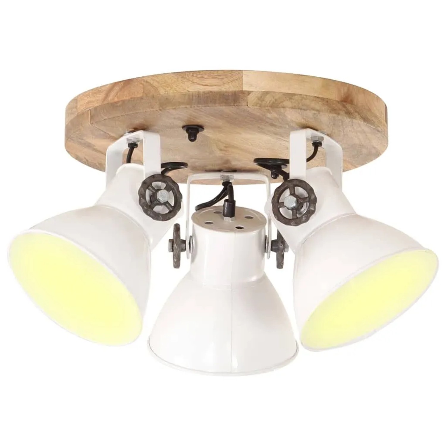 vidaXL Deckenlampe Industriestil 25 W Weiß 42x27 cm E27 320520
