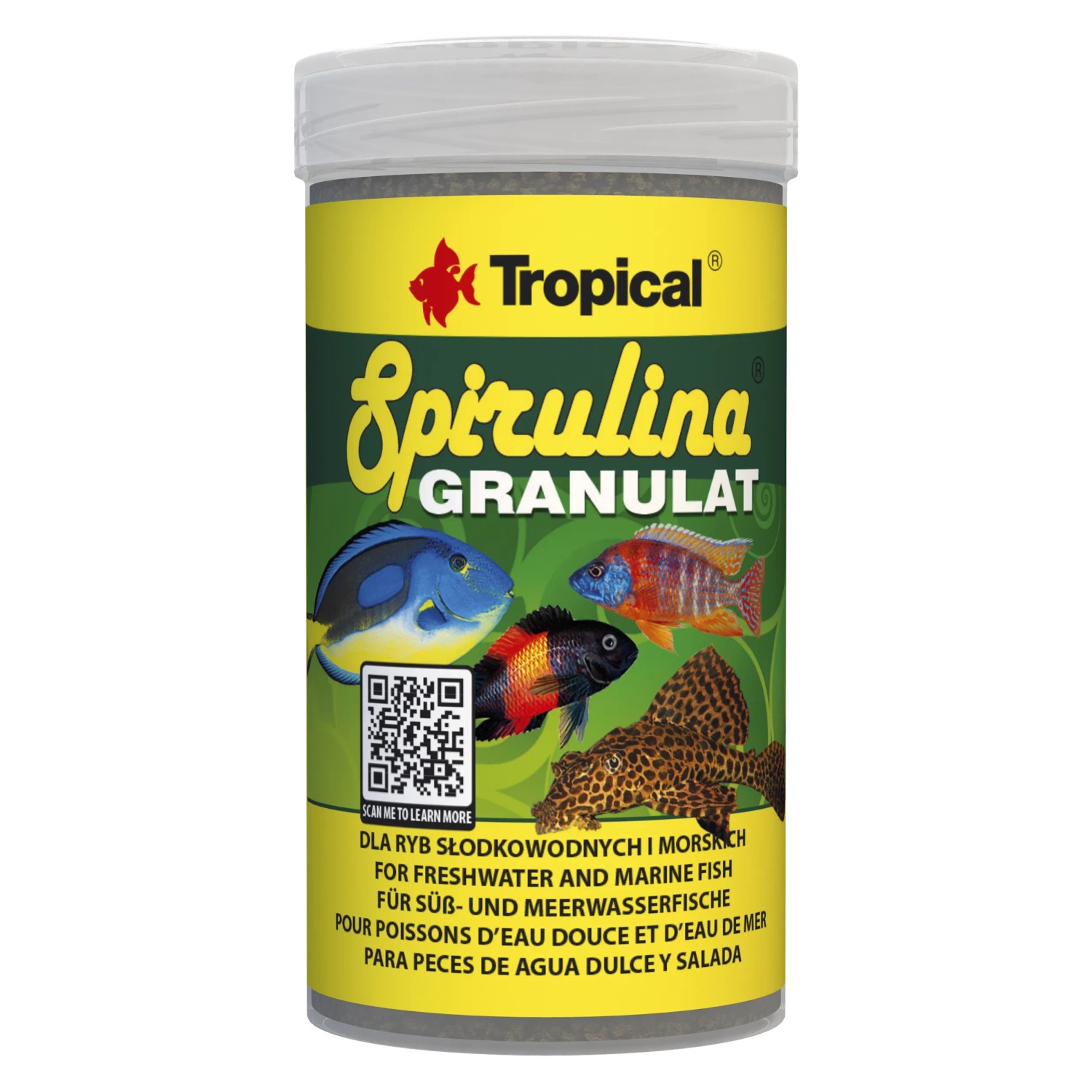 Tropical Fischfutter-Granulate Spirulina Granulat 100 ml