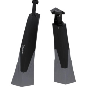 Fischer Fahrrad-Spritzschutz-Set für 27,5-29 Zoll Räder, breite Ausführung, einfache Montage.