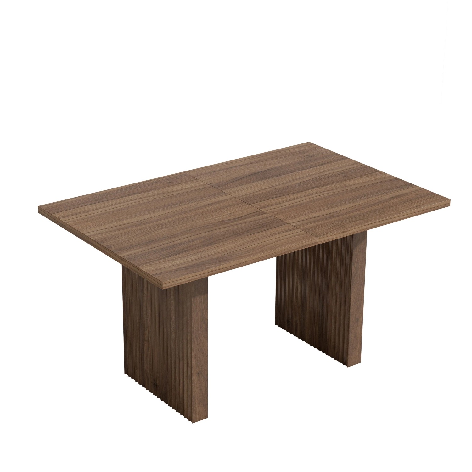 okwish Esstisch mit Ausziehfkt Verdickter Tischplatte 200x90x75cm Braun