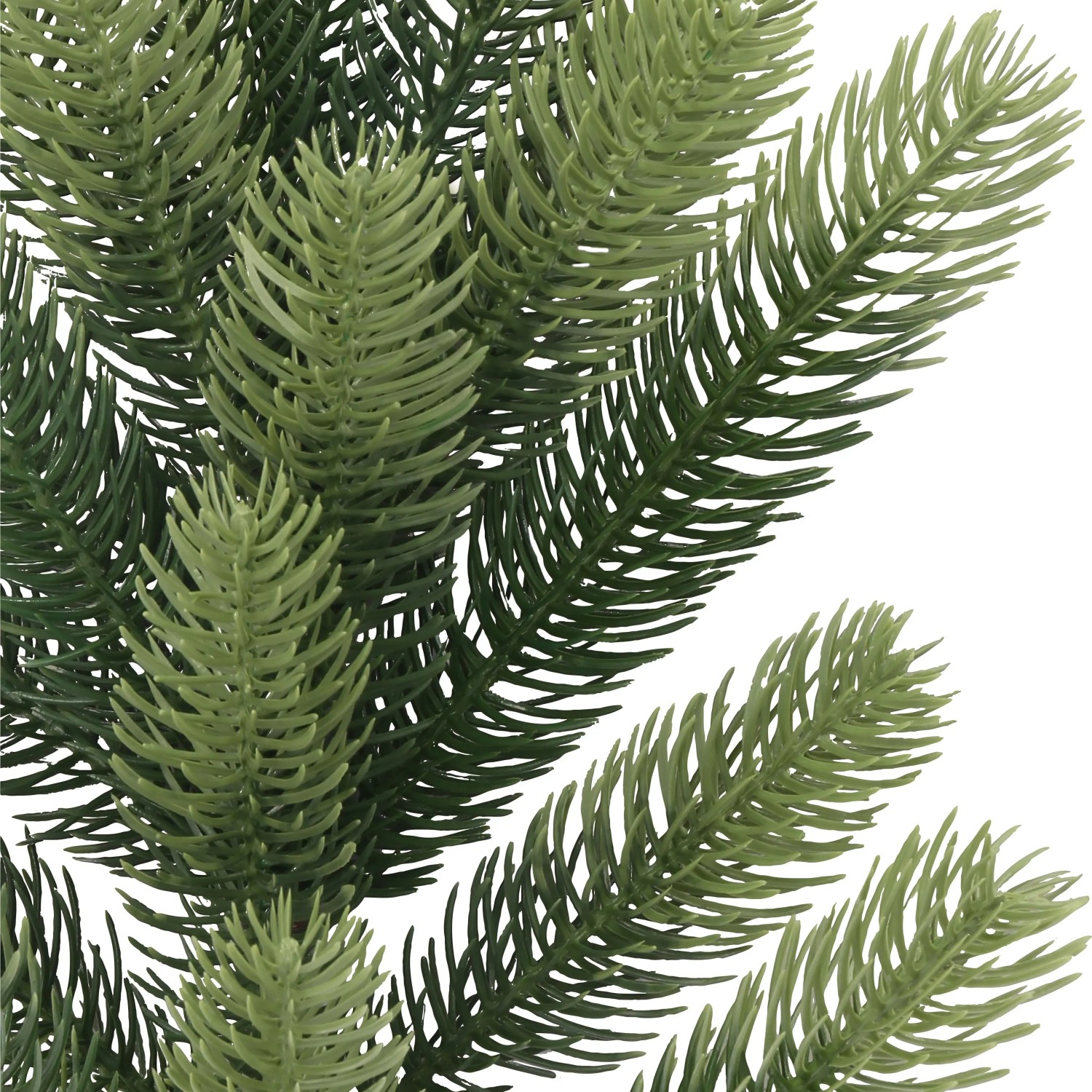 Detailaufnahme: Grüner Kunsttannenzweig Nagano, 52,5 cm, für Weihnachtsdeko.
