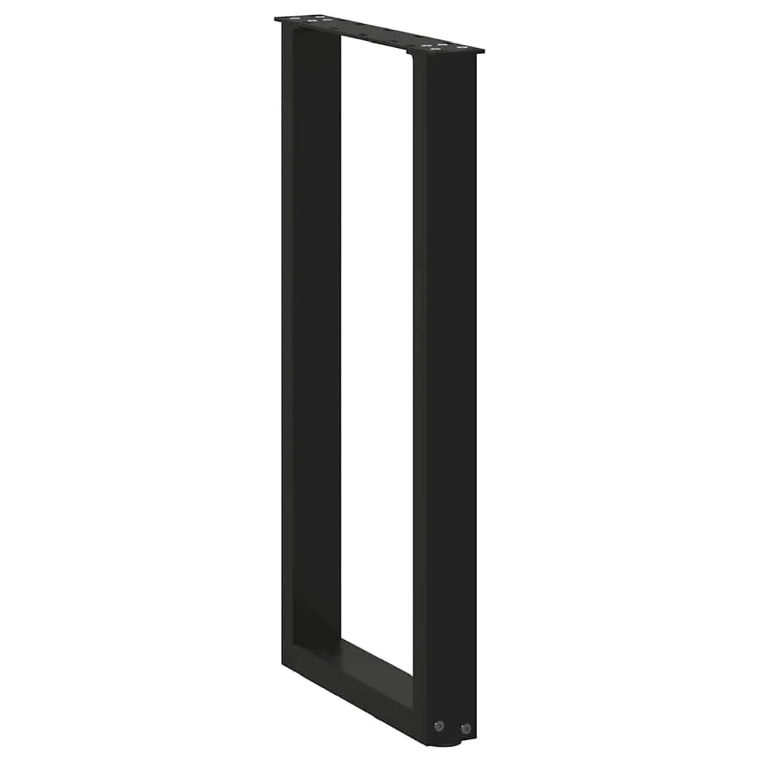 vidaXL Konsolentischbeine U-Form, 2 Stk, schwarz, Stahl, 38x72 cm. Tischbeine für DIY Möbelbau.