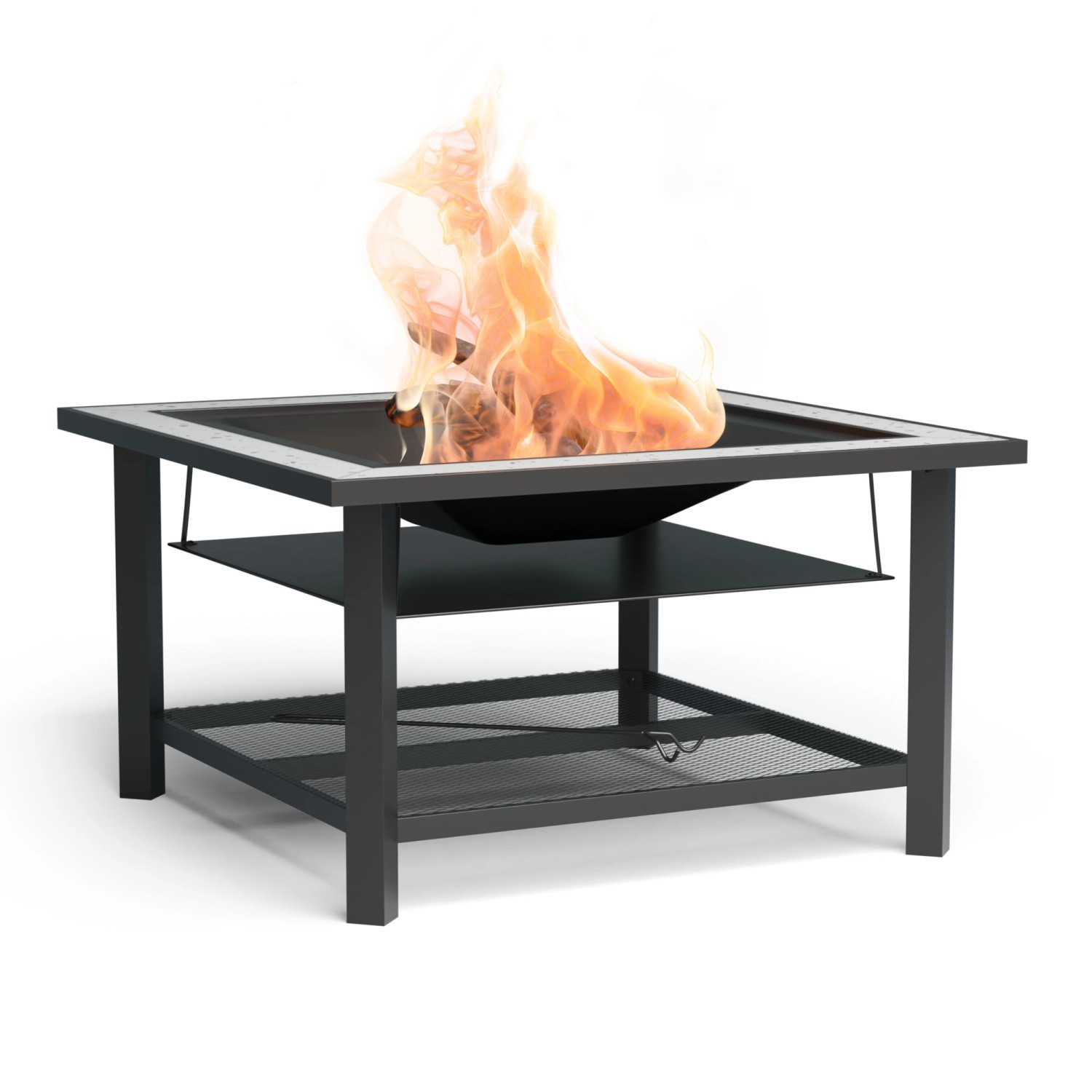 Blumfeldt Merano Avanzato 3-in-1-Feuerschale Grillfunktion als Tisch Nutzba günstig online kaufen