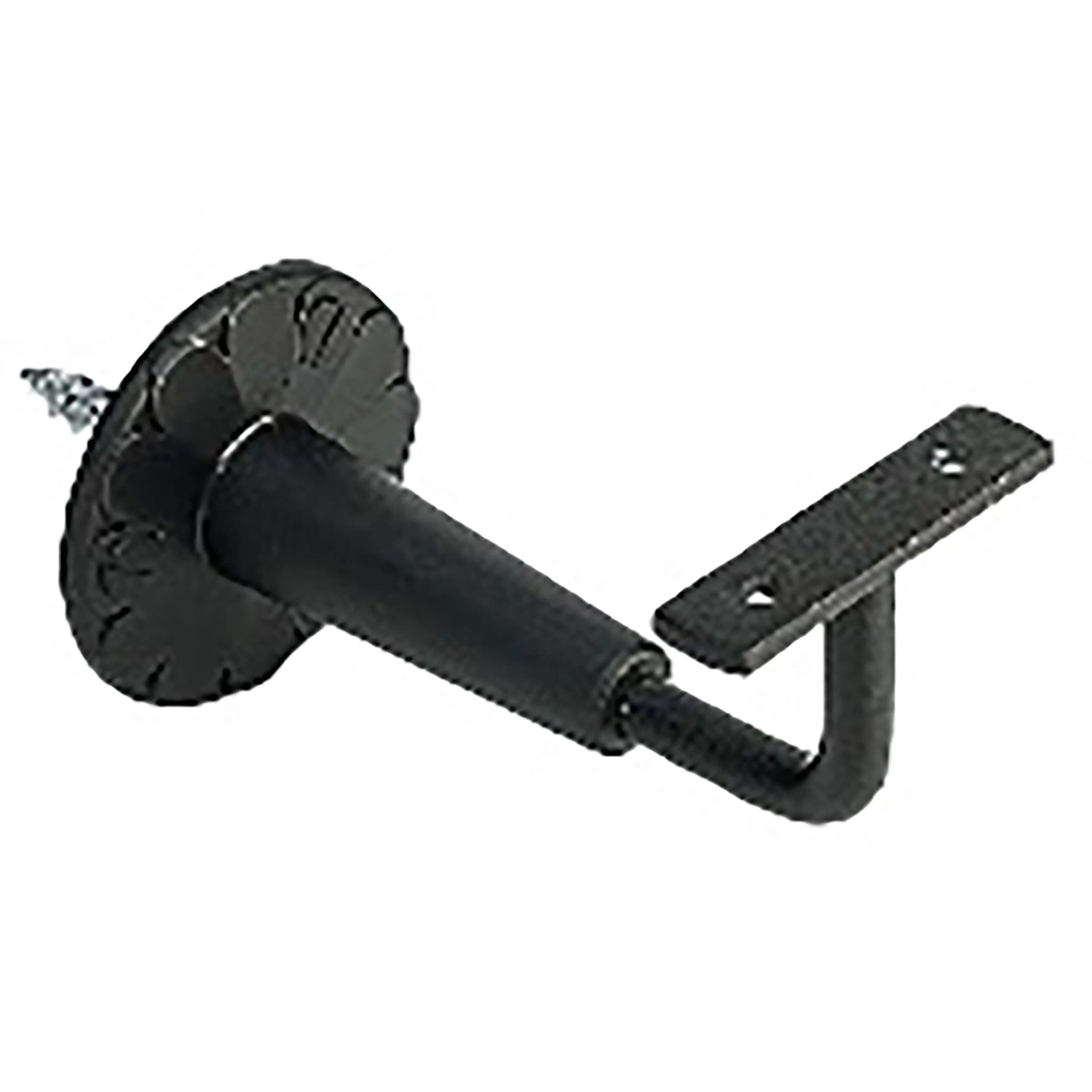 Handlaufkonsole Schwarz mit Kunststoffrosette - Handlauf Zubehör 2er Set