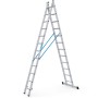 Zarges Kombileiter Combimaster DX 2x12 Sprossen, als Schiebeleiter oder Stehleiter nutzbar.