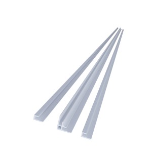 Duschparadies Dekowand Duschrückwand Zubehör Montage Aluminium Profile Montagezubehör 210cm Weiß Profil ECKx1 Ux2